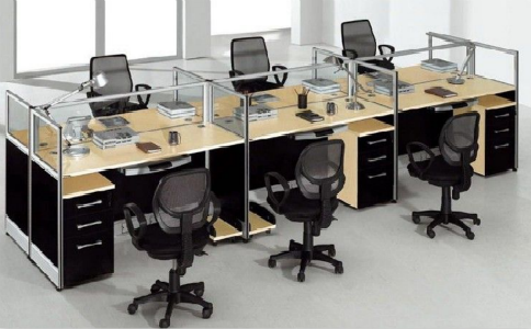 直型屏风卡位办公桌